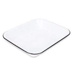 Falcon - Enamel Bake Pan White & Black