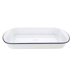 Falcon - Enamel Lasagna Pan White & Blue
