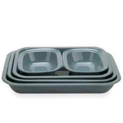 Falcon - Enamel Baking Dish Grey Set 5pce