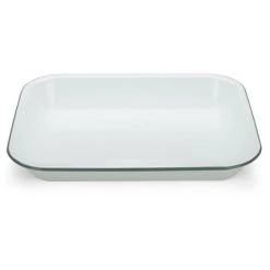 Falcon - Enamel Bake Pan White & Grey