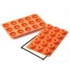 Silikomart - Small Donuts Silicone Mould Orange 15 Cup -Mason Cash Shop 580934 Large