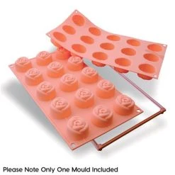 Silikomart - Small Rose Silicone Mould 15 Cup