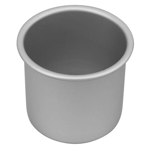 Bakemaster - Silver Anodised Round Deep Cake Pan 10cm 3 Bakemaster - Silver Anodised Round Deep Cake Pan 10cm