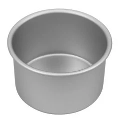 Bakemaster - Silver Anodised Round Deep Cake Pan 15cm