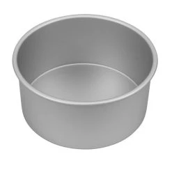 Bakemaster - Silver Anodised Round Deep Cake Pan 20cm