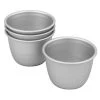 Bakemaster - Anodised Pudding Pan Silver 240ml Set 4pce -Mason Cash Shop 587272 Large