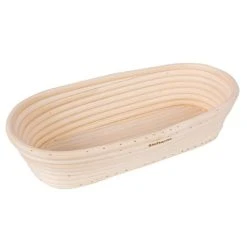 Bakemaster - Oval Loaf Proving Basket 27x13x6.5cm