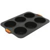 Bakemaster - Silicone 6 Cup Large Muffin Pan 35.5x24.5cm 2 Bakemaster - Silicone 6 Cup Large Muffin Pan 35.5x24.5cm -Mason Cash Shop 588433 Large