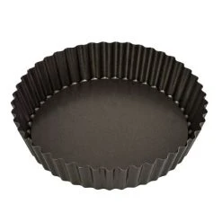 Bakemaster - Loose Base Round Deep Flan/Quiche Pan 25cm