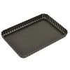 Bakemaster - Loose Base Fluted Rectangular Flan/Quiche Pan -Mason Cash Shop 589781 Large