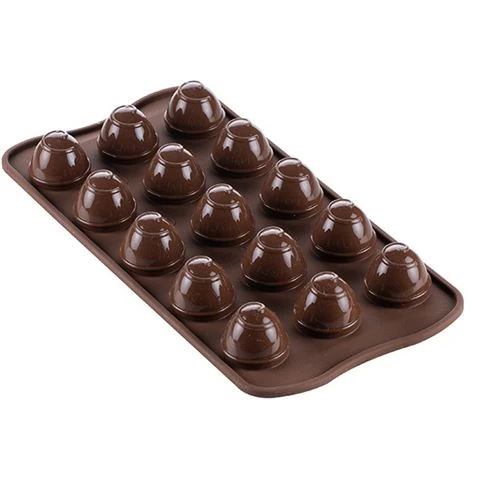 Silikomart - 3D Choco Spiral Silicone Mould Brown 3 Silikomart - 3D Choco Spiral Silicone Mould Brown