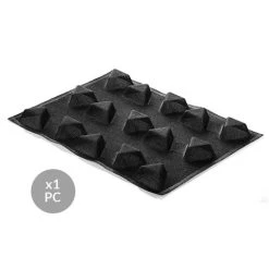 Silikomart - Air Plus 21 Silicone Triangle Mould N.15 Black