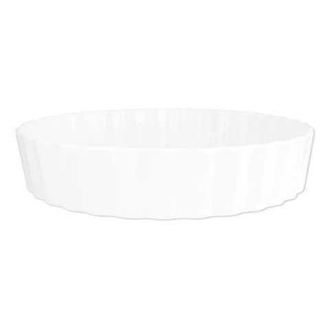 Wilkie Bros Wilkie Brothers - Deep Quiche Dish Super White 25cm 3 Wilkie Bros Wilkie Brothers - Deep Quiche Dish Super White 25cm