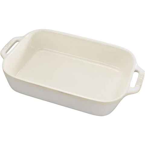 Staub - Gratin Dish Ivory 27x20cm 3 Staub - Gratin Dish Ivory 27x20cm