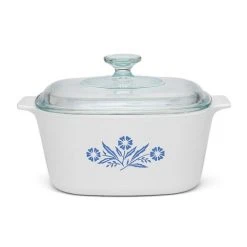 CorningWare - Casserole Dish W/Lid Blue Cornflower 3L