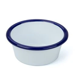 Falcon - Enamel Mini Ramekin White & Blue 8cm