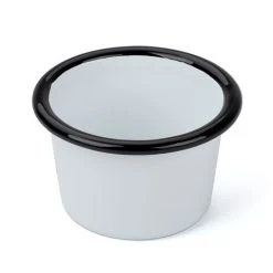 Falcon - Enamel Mini Ramekin White & Black 6cm