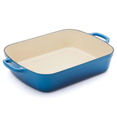Le Creuset - Signature Roaster Dish Marseille Blue 33cm 3 Le Creuset - Signature Roaster Dish Marseille Blue 33cm